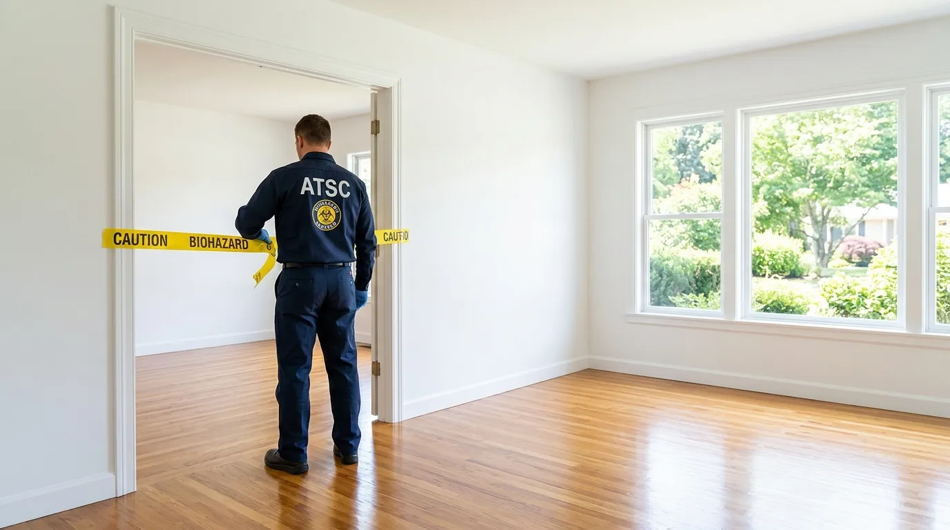 Certified biohazard cleanup crew performing Decomposition Cleanup in Payson